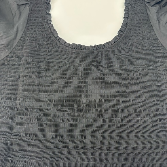 Hill House The Aiko Nap Top Black Smocked XXL New with Tags - Picture 8 of 14